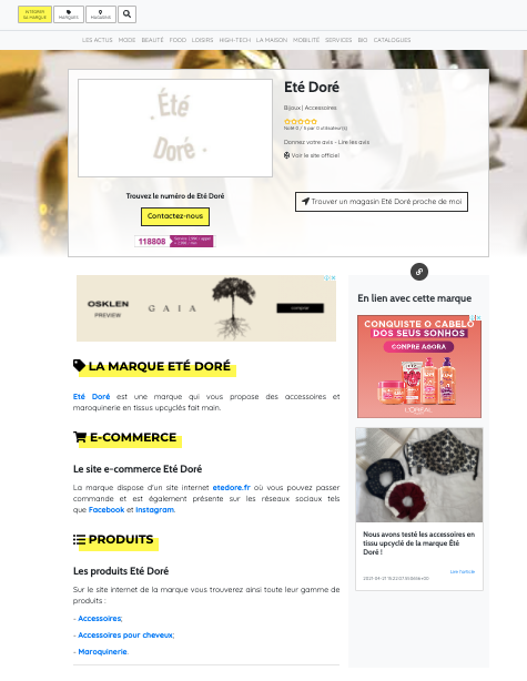 Site des Marques