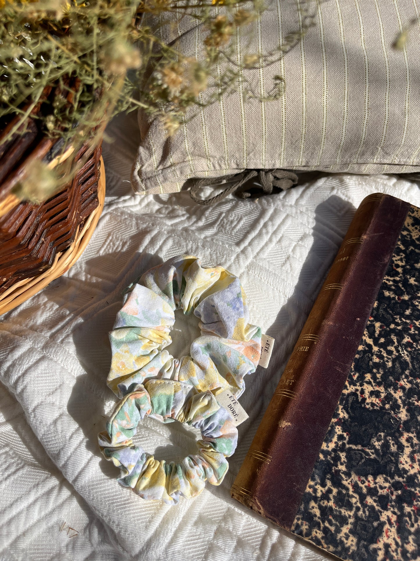 Chouchou Fleurs Jaune Vintage - Petit