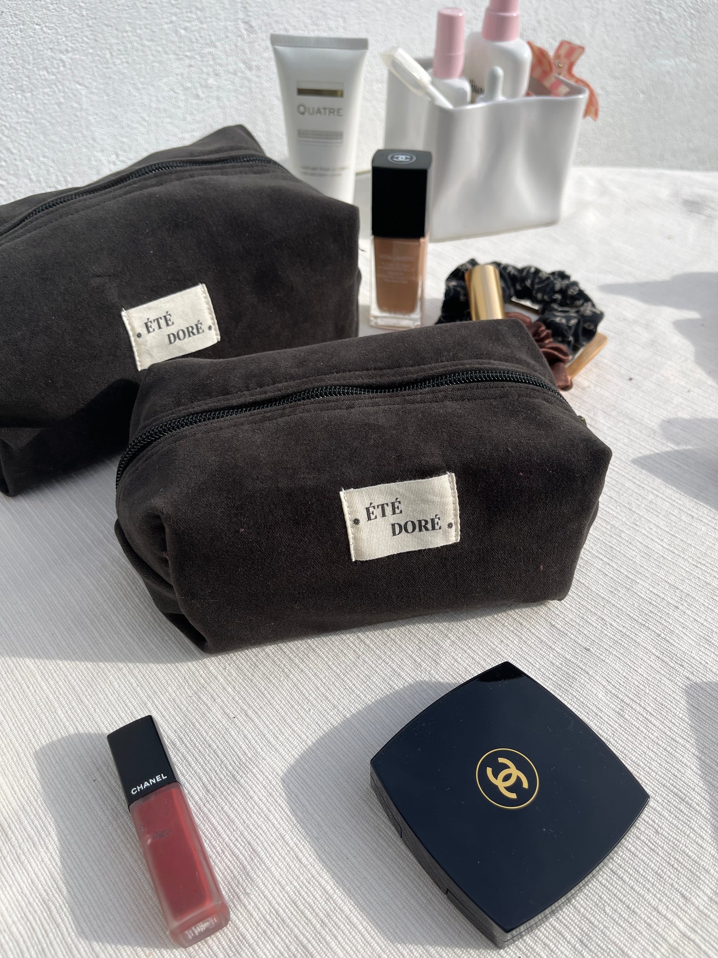 Trousse Carrée Medium - Noir