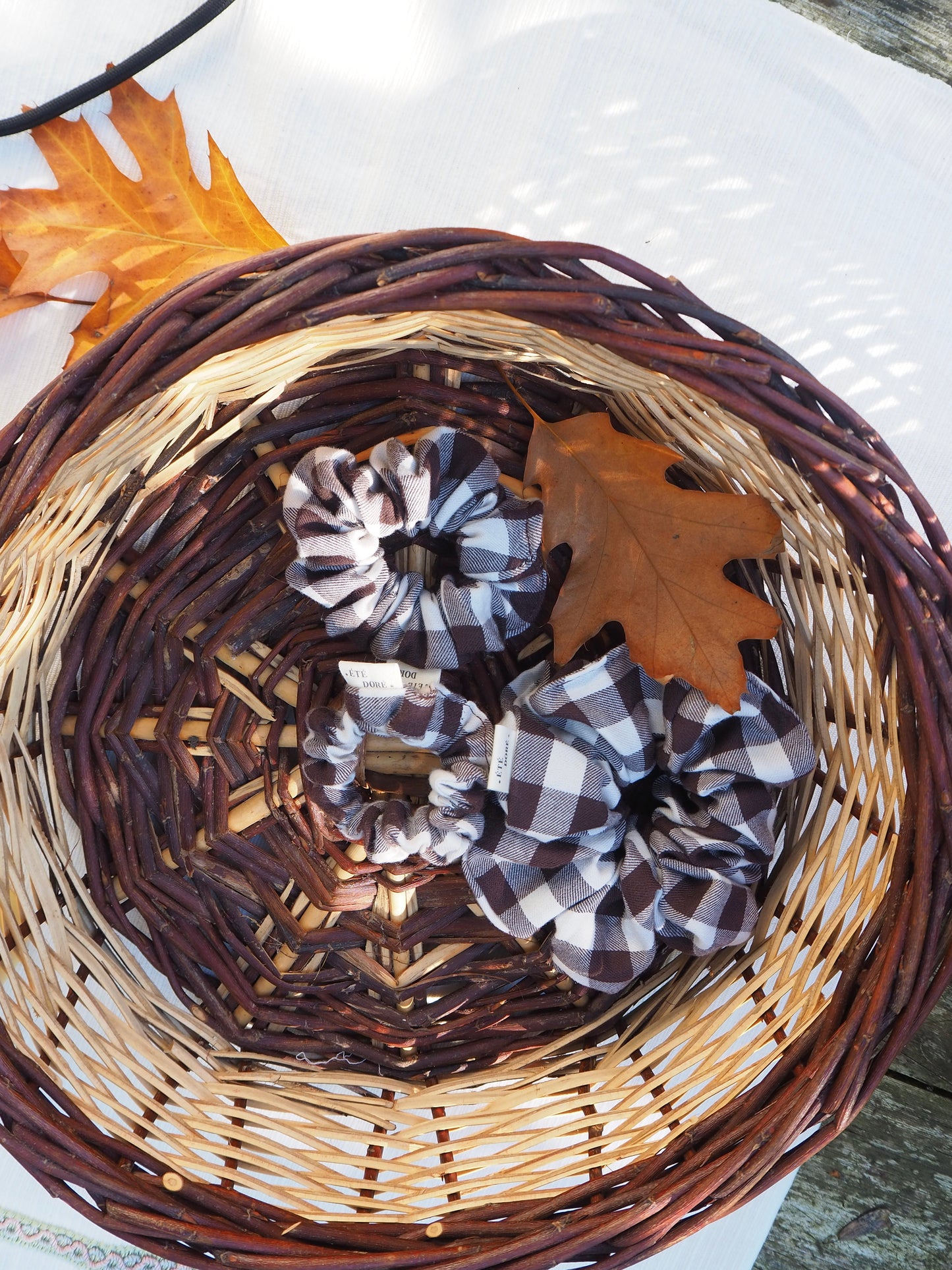 Chouchou Vichy Marron - Petit