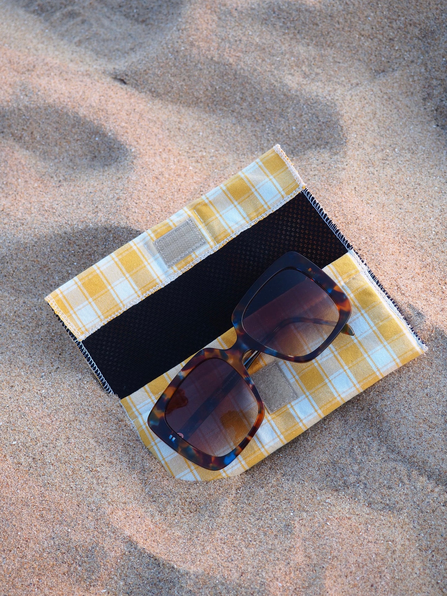 Étui à lunettes Carreaux jaune