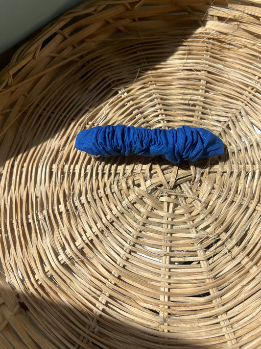 Barrette Plissée Cobalt