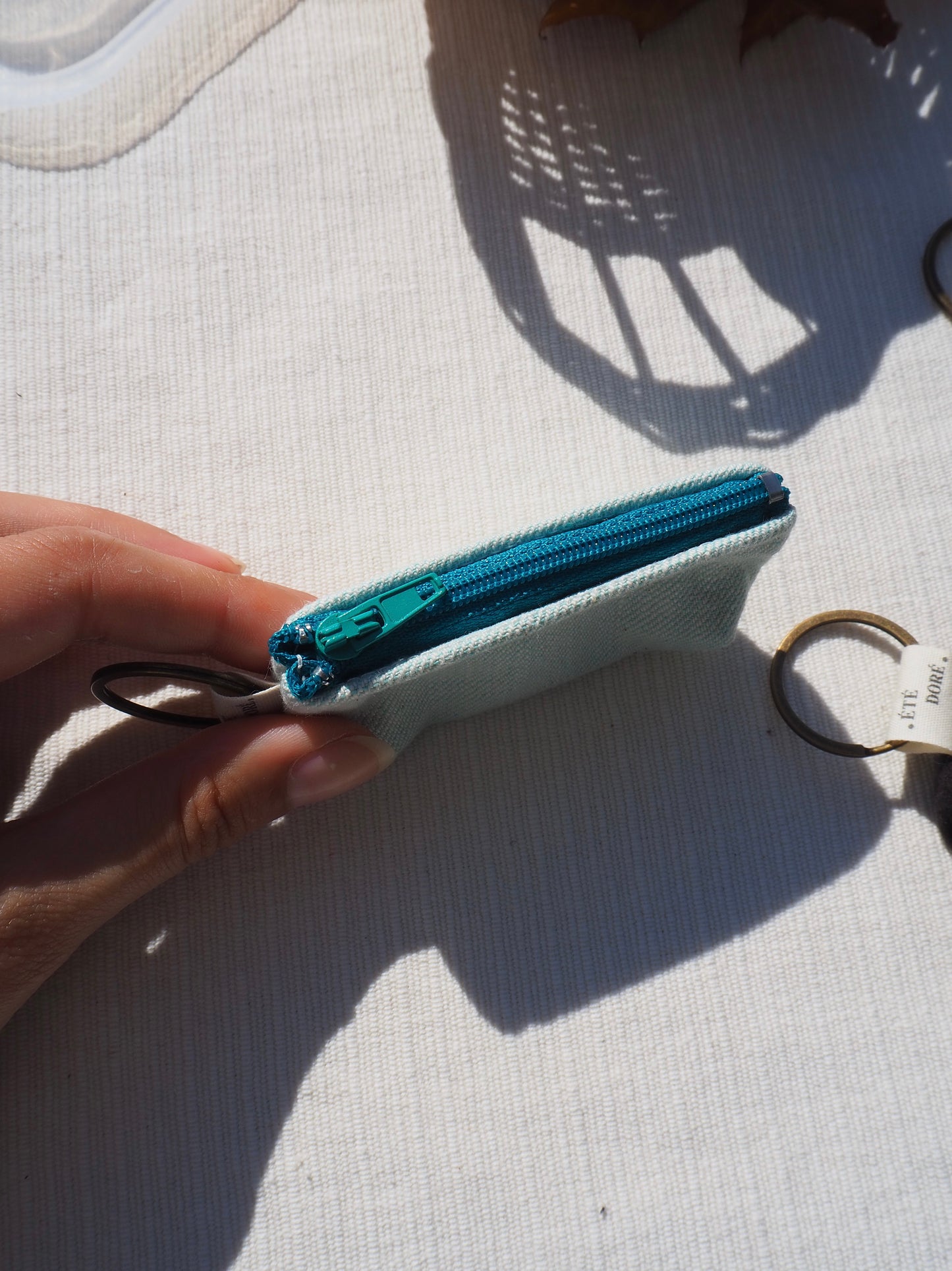 Porte-clés - Turquoise Blanc