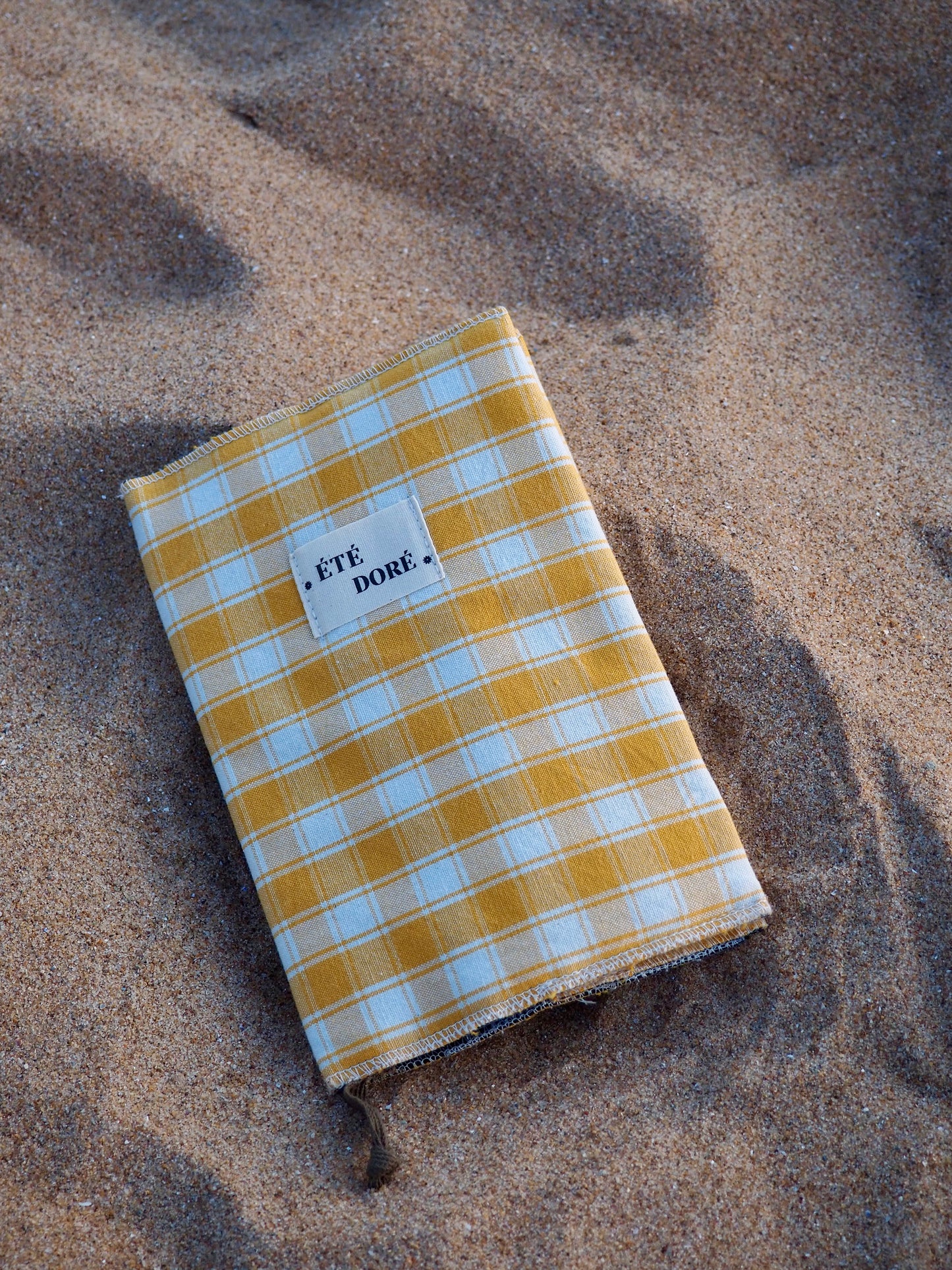 Protège livre carreaux jaune