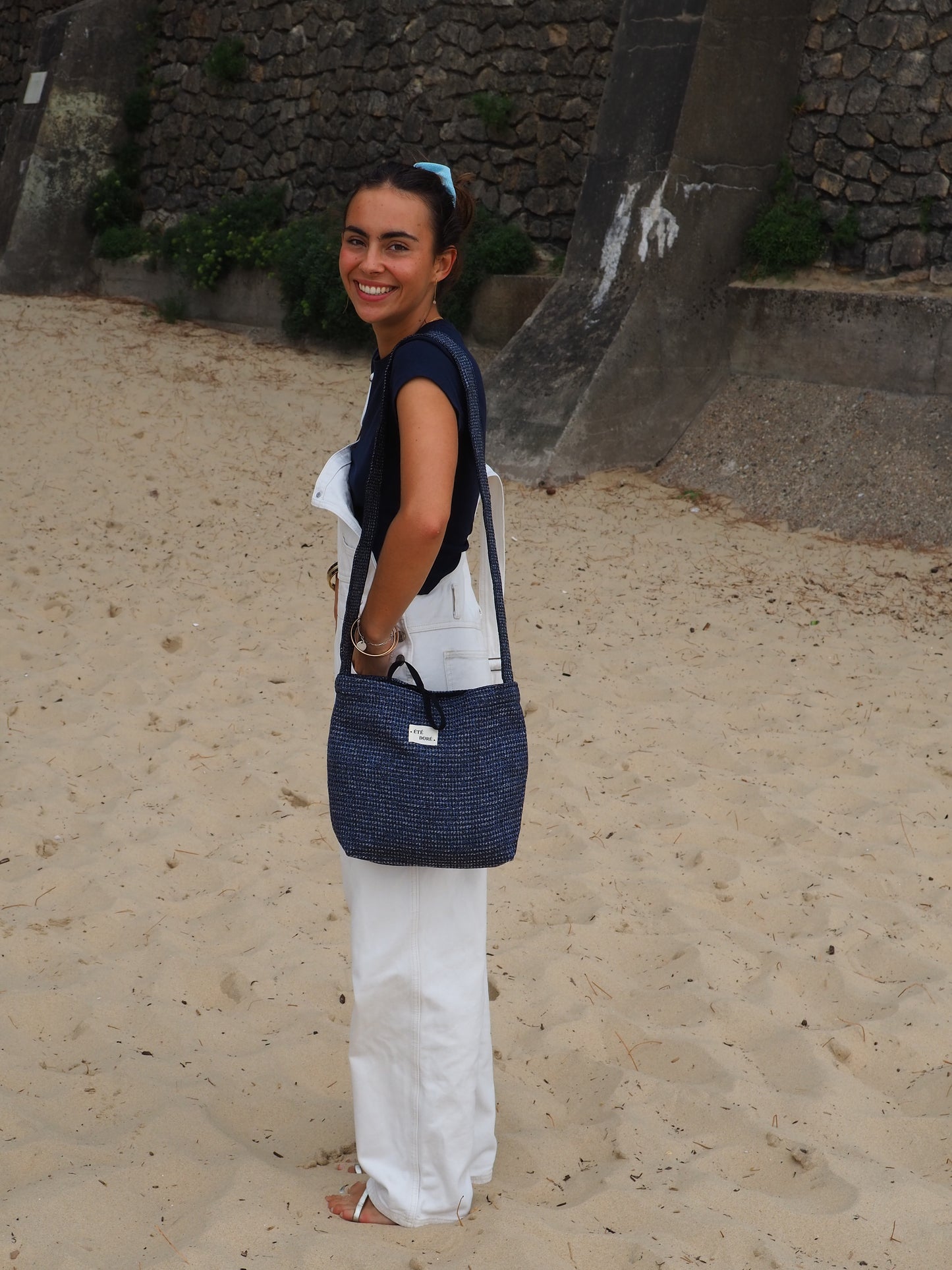 Sac à main poche - Bleu meuble