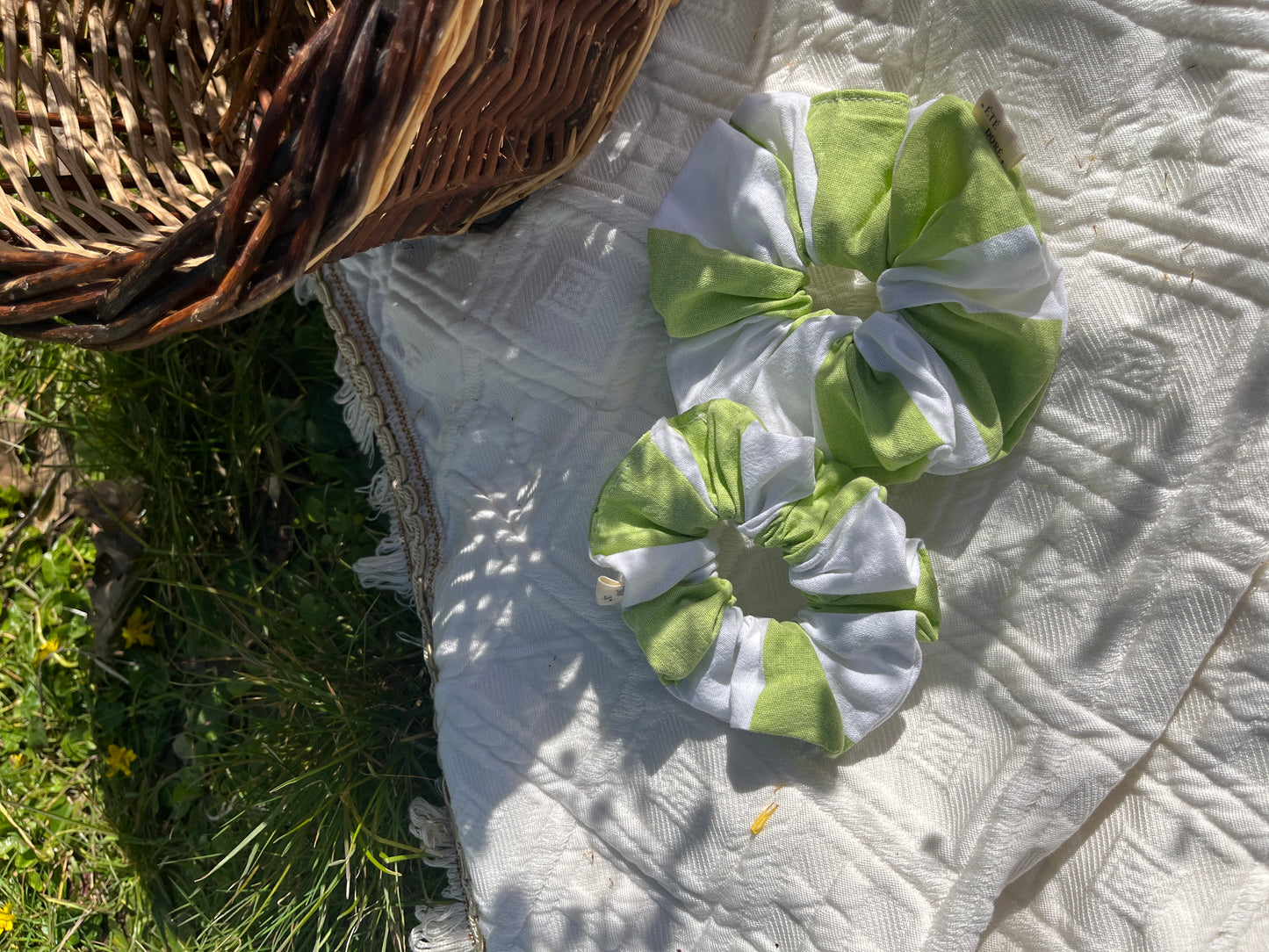 Chouchou Rayures Large Pomme - Classique