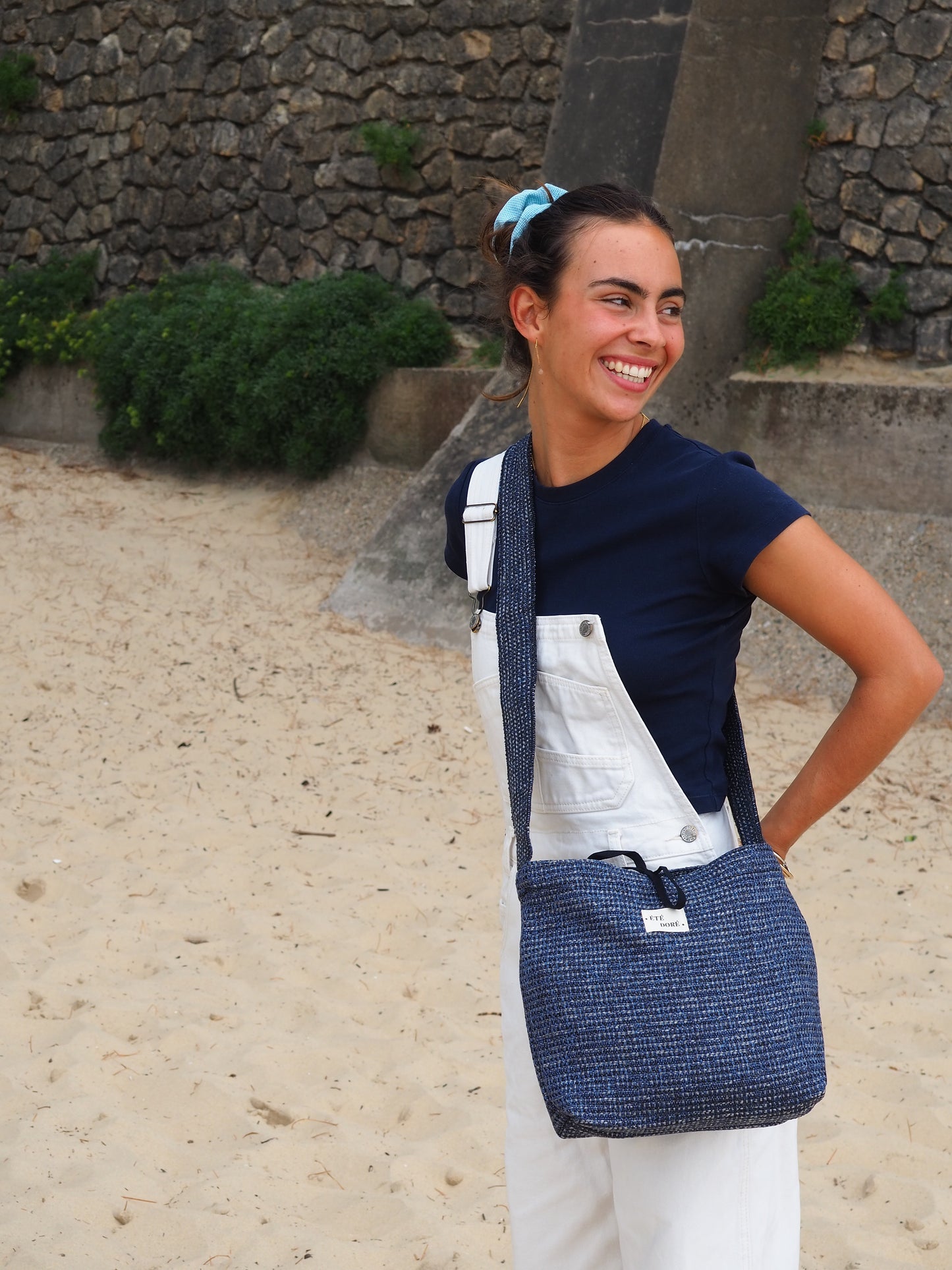 Sac à main poche - Bleu meuble