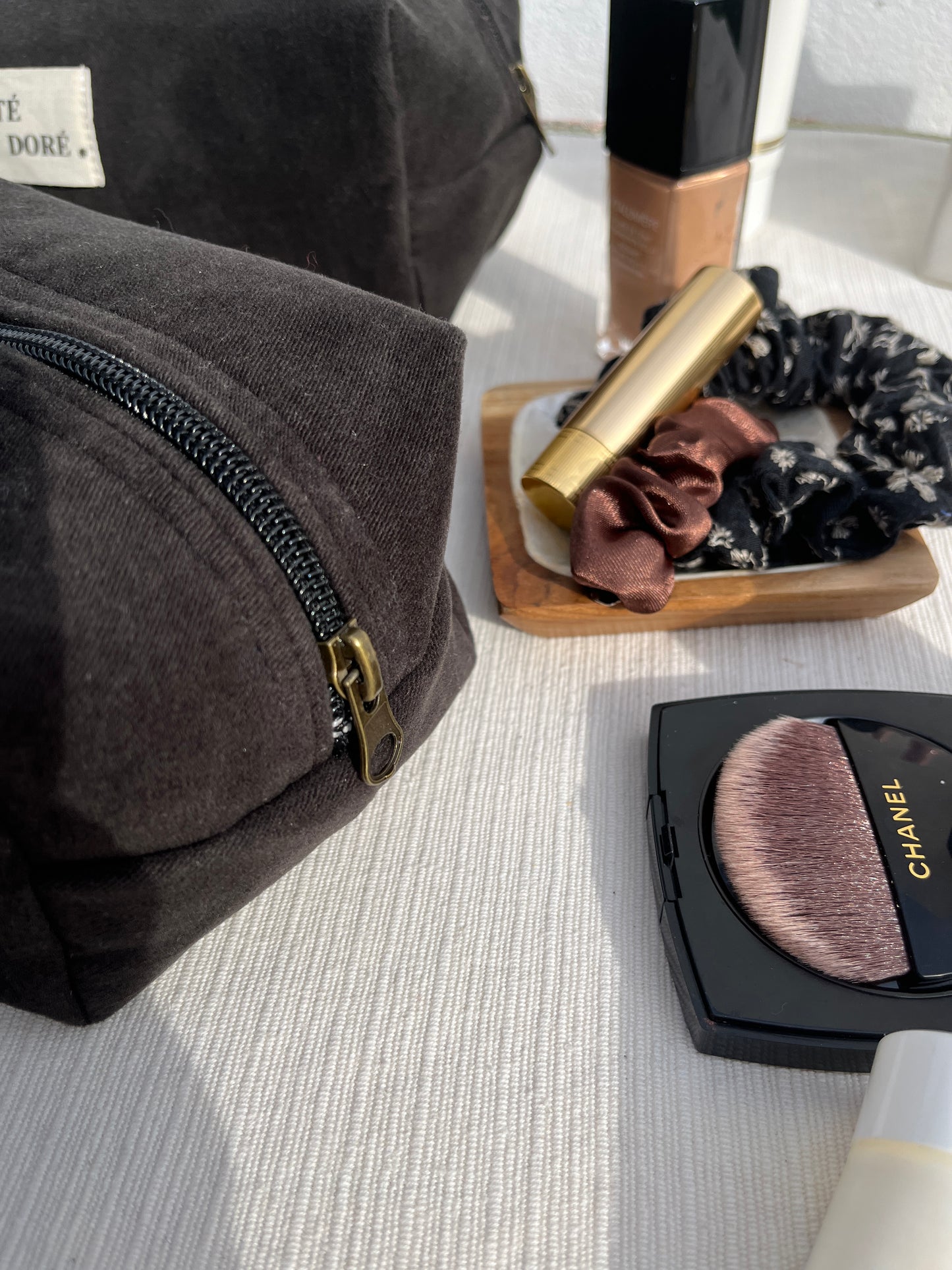 Trousse Carrée Medium - Noir