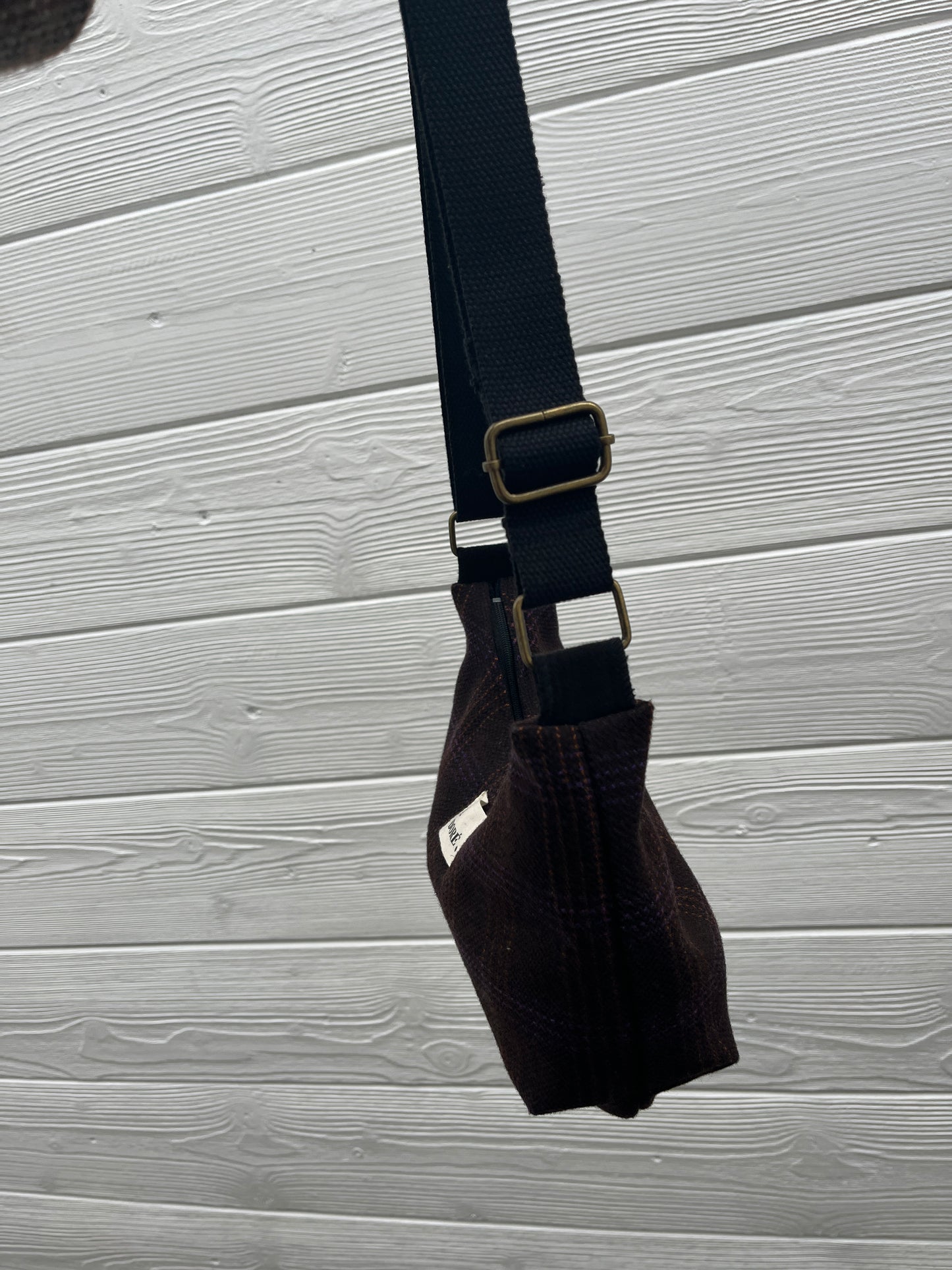 Mini Demi-lune Marron Laine