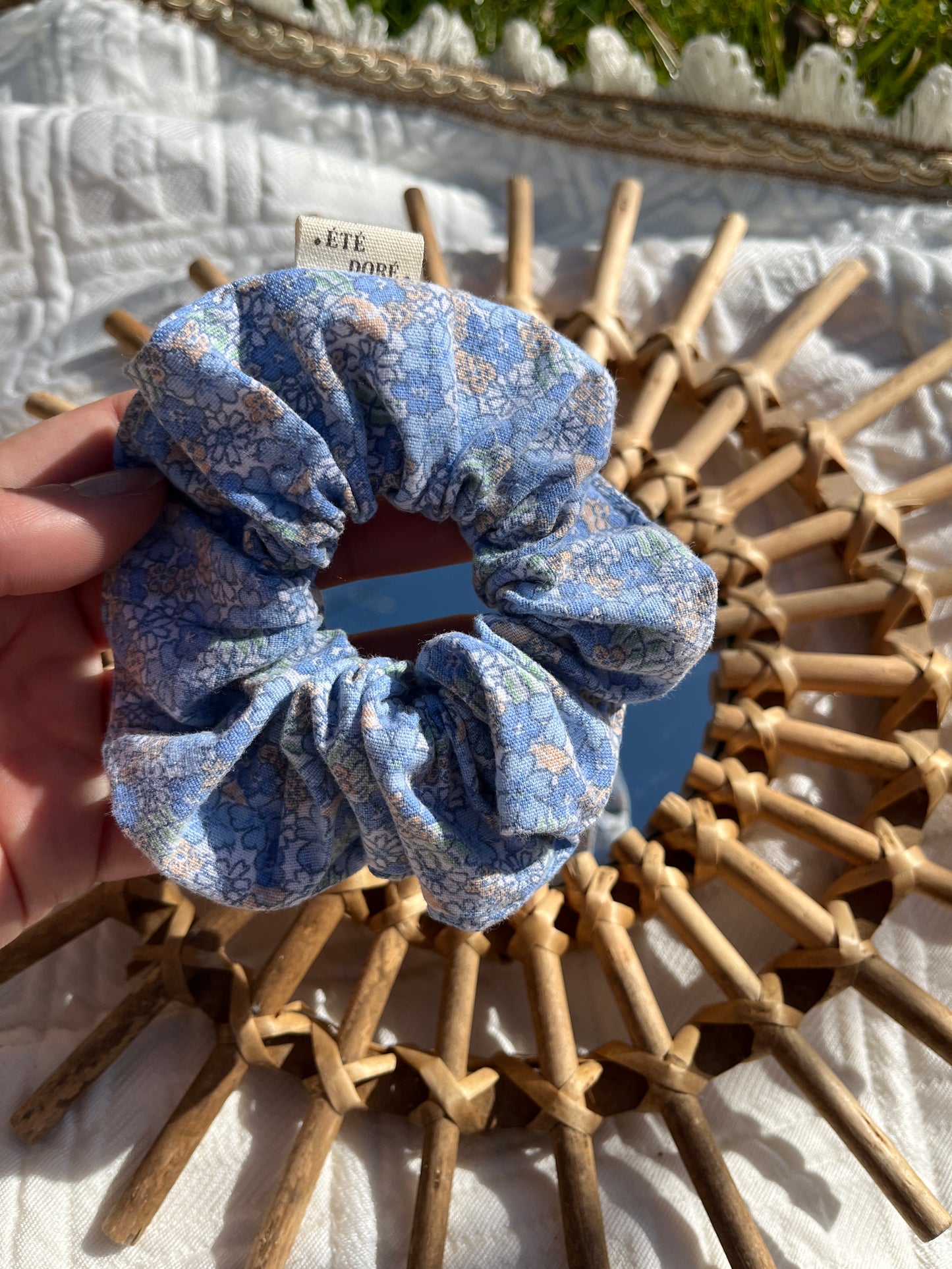 Chouchou Camélia Bleu - Classique