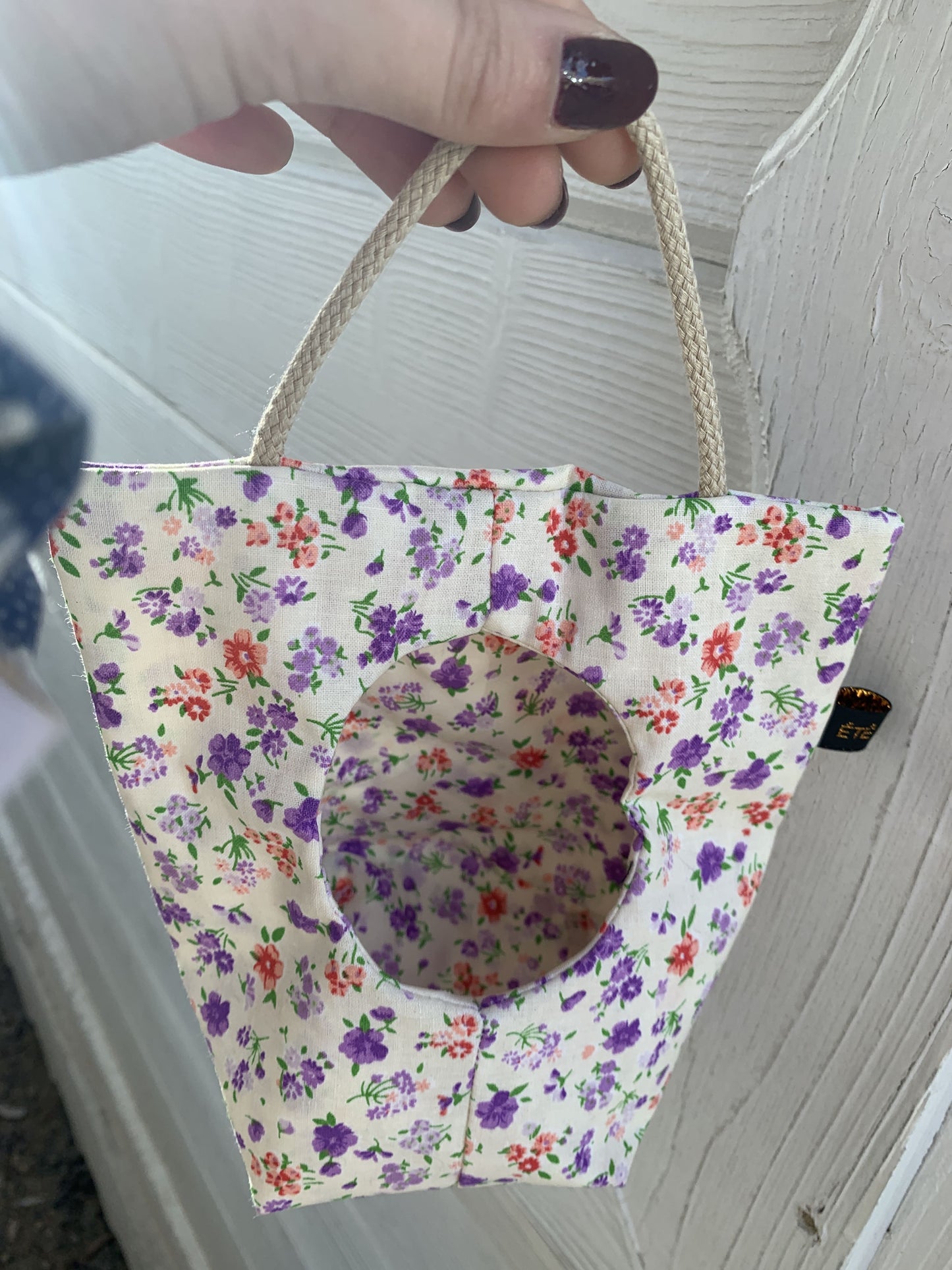Panière Fleurs Violettes