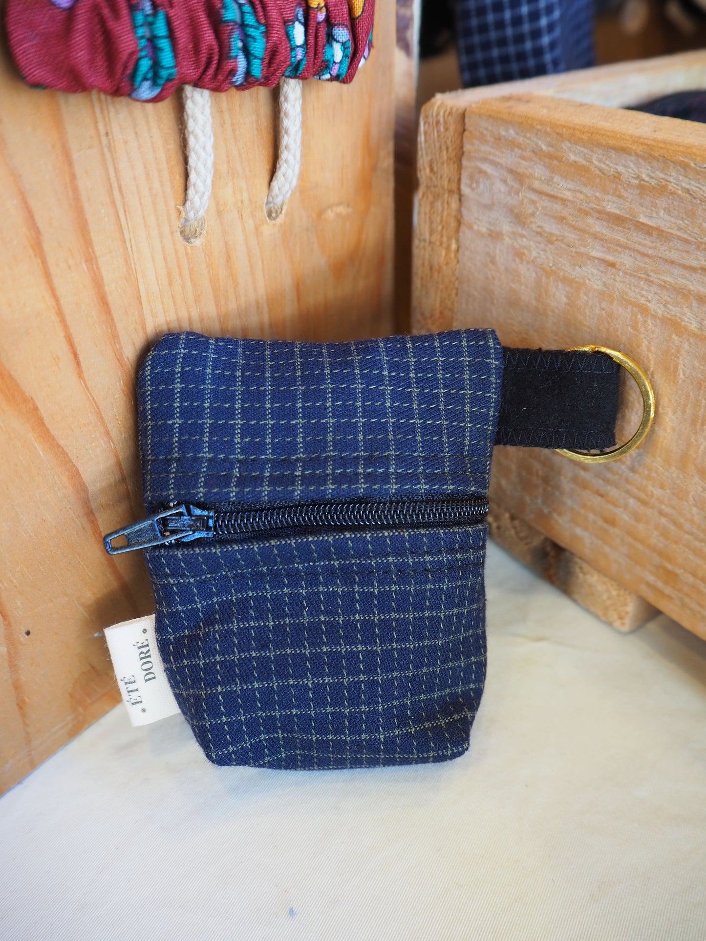 Porte-clés - Bleu marine rayures LD