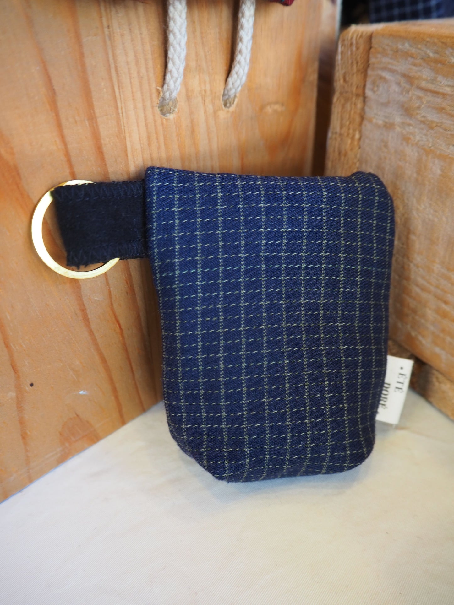Porte-clés - Bleu marine rayures LD