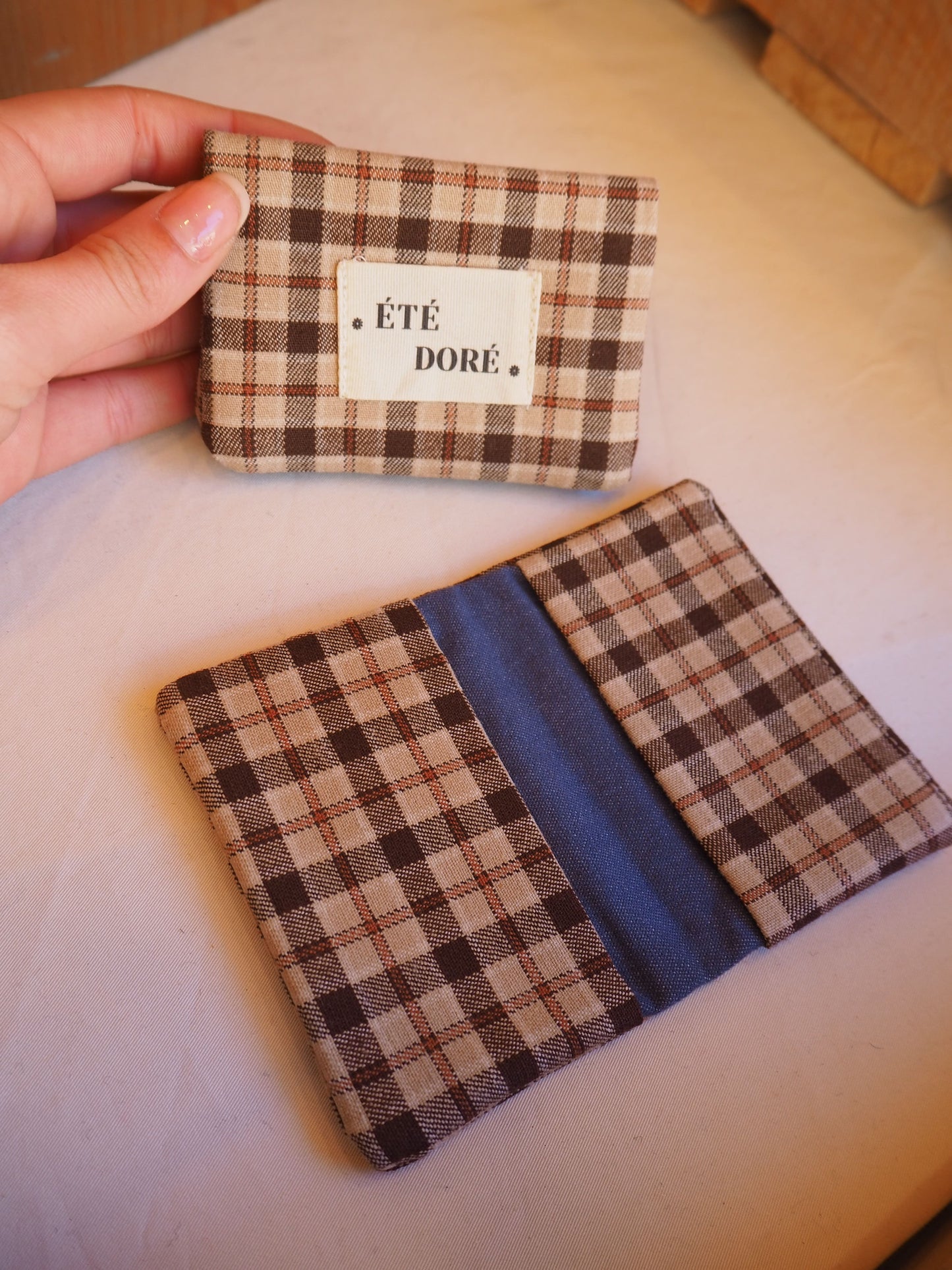 Porte-cartes - Carreaux marron LD