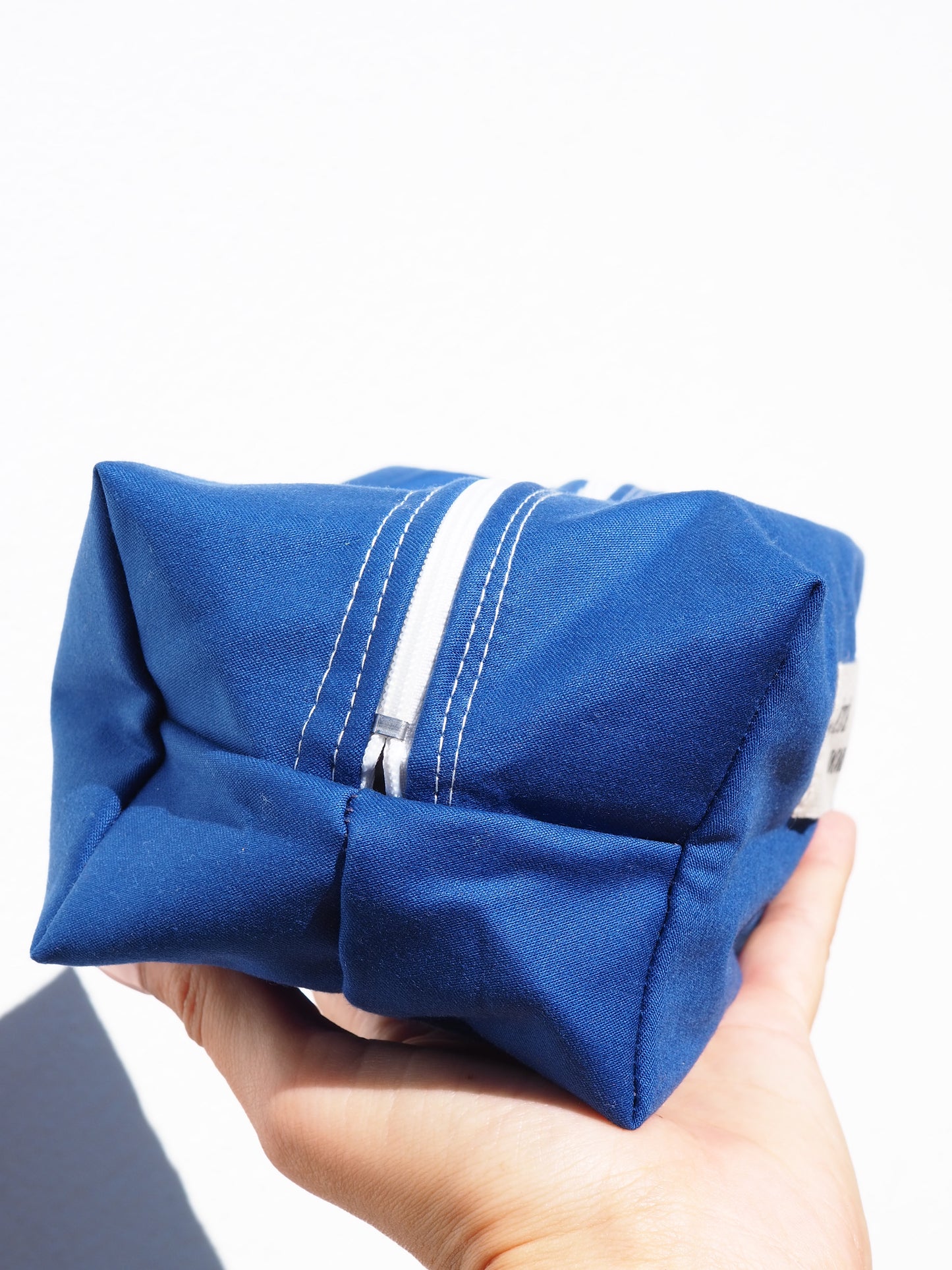 Trousse Carrée Medium - Bleu marine