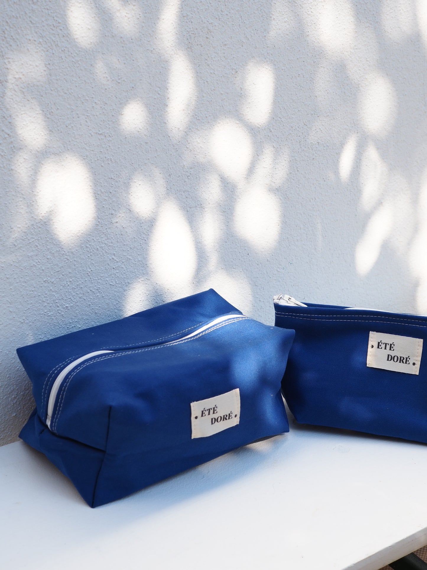 Trousse Carrée Medium - Bleu marine