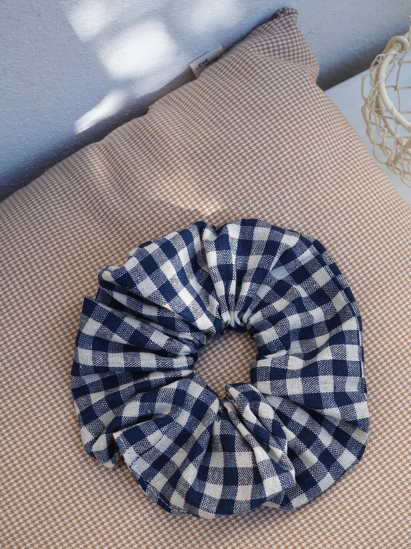 Chouchou Vichy marine - Oversize