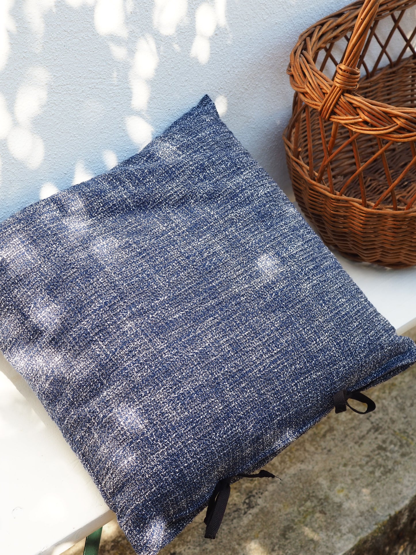 Grand coussin - Bleu doux