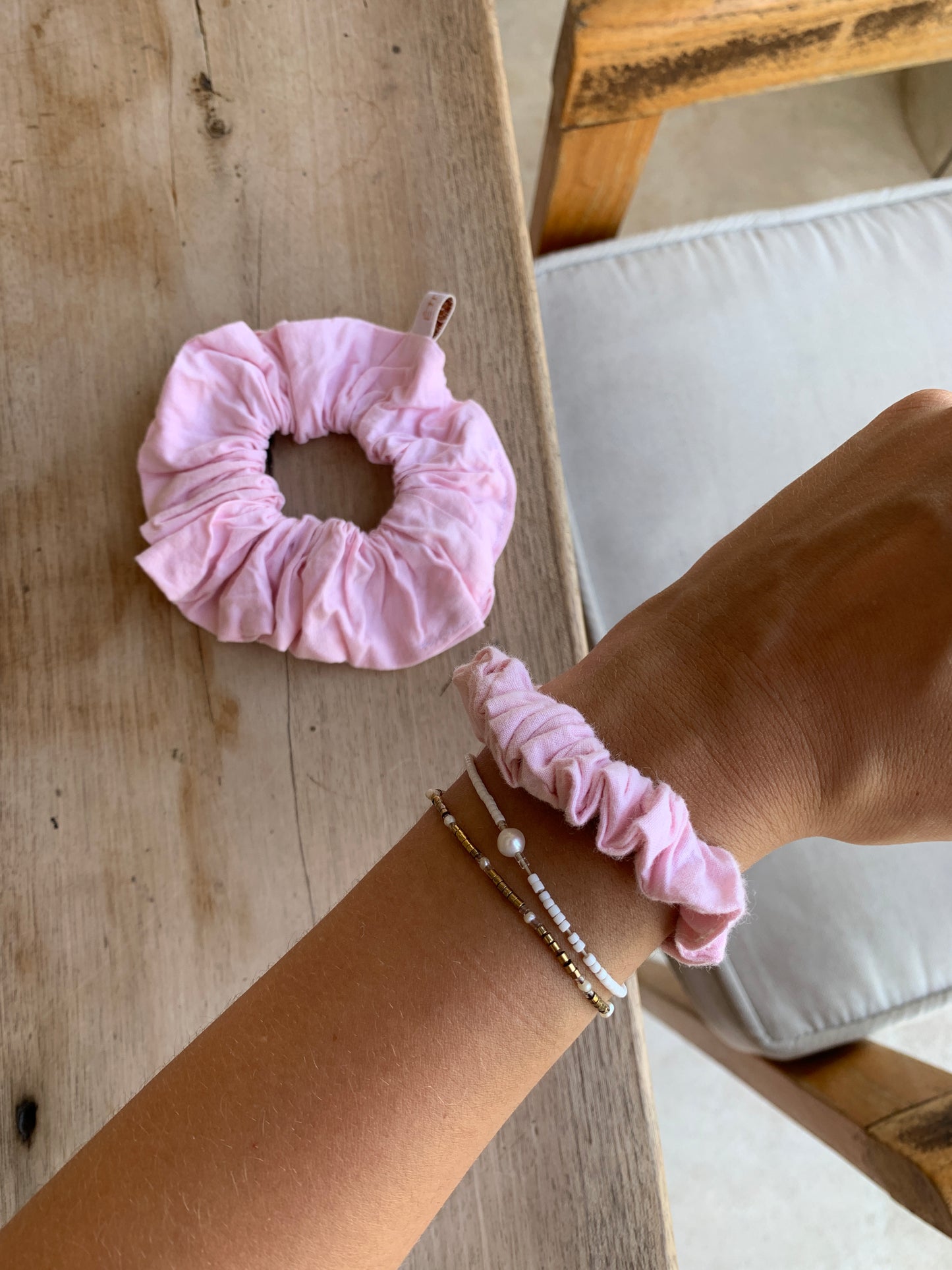 Chouchou Rose Pâle- Classique