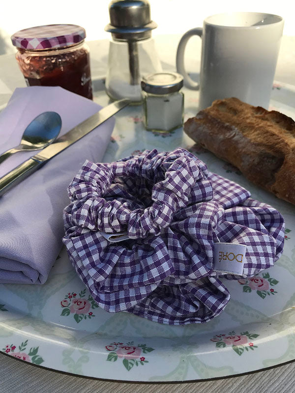 Chouchou Vichy Violet - Classique