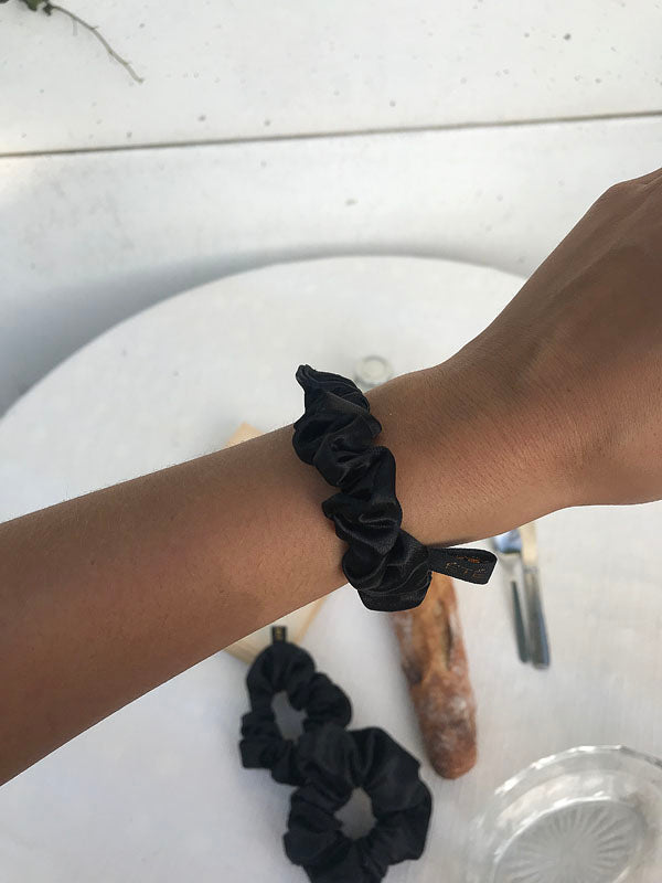 Chouchou Satiné Noir - Petit