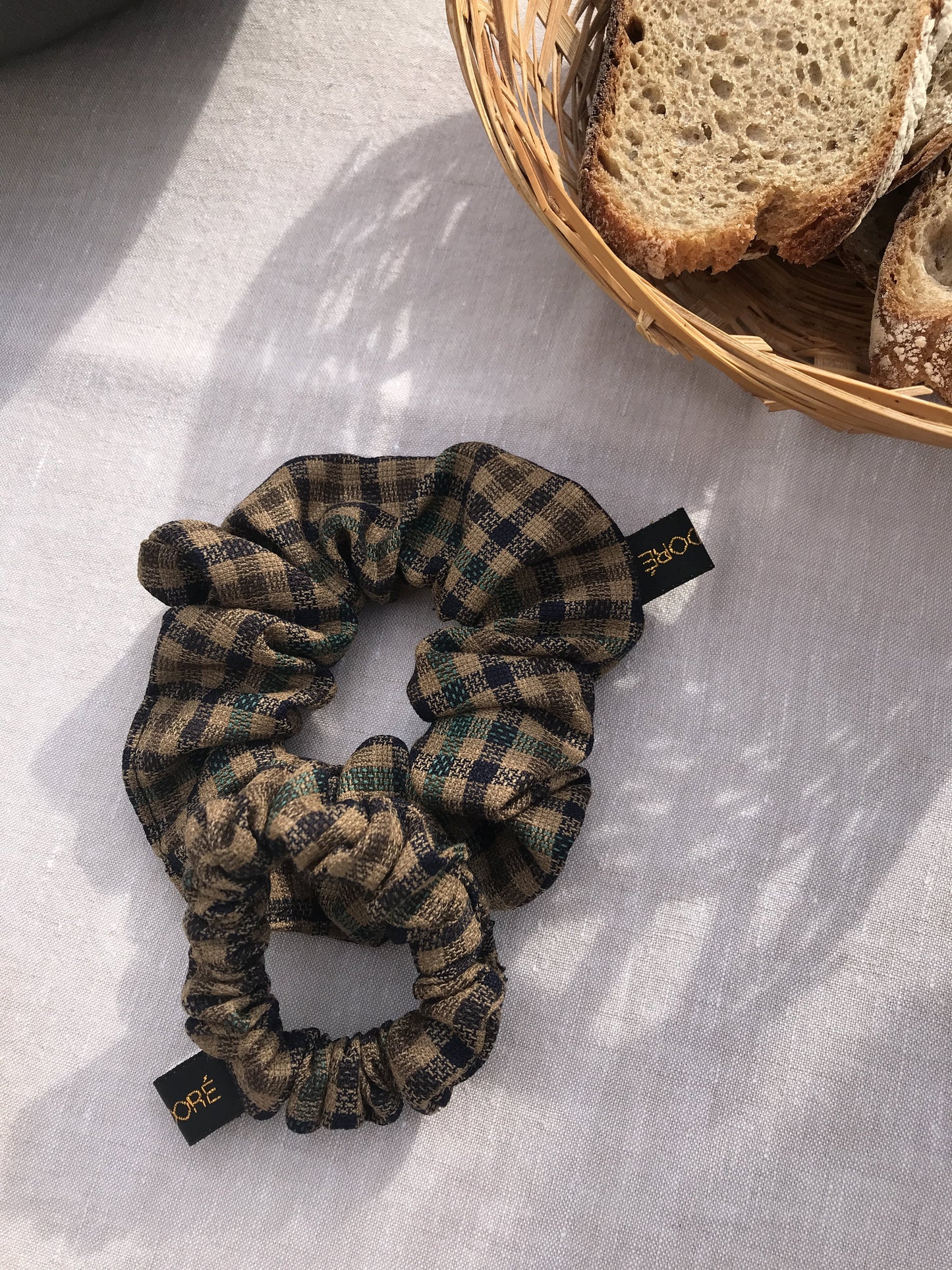 Chouchou Carreaux Marron - Petit