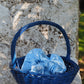 Chouchou classique - Satiné bleu clair