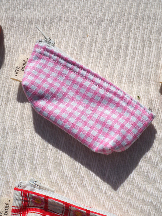 Trousse Bijoux - Mini Vichy Rose