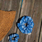 Chouchou classique - Bleu jean blanc