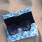 Étui à lunettes fleurs canard
