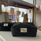Trousse carrée - Gris laine