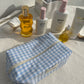 Trousse Carrée Medium - Vichy Bleu
