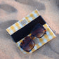 Étui à lunettes Carreaux jaune
