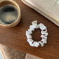 Chouchou petit - Daisy blanc marron