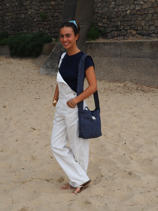Sac à main poche - Bleu meuble