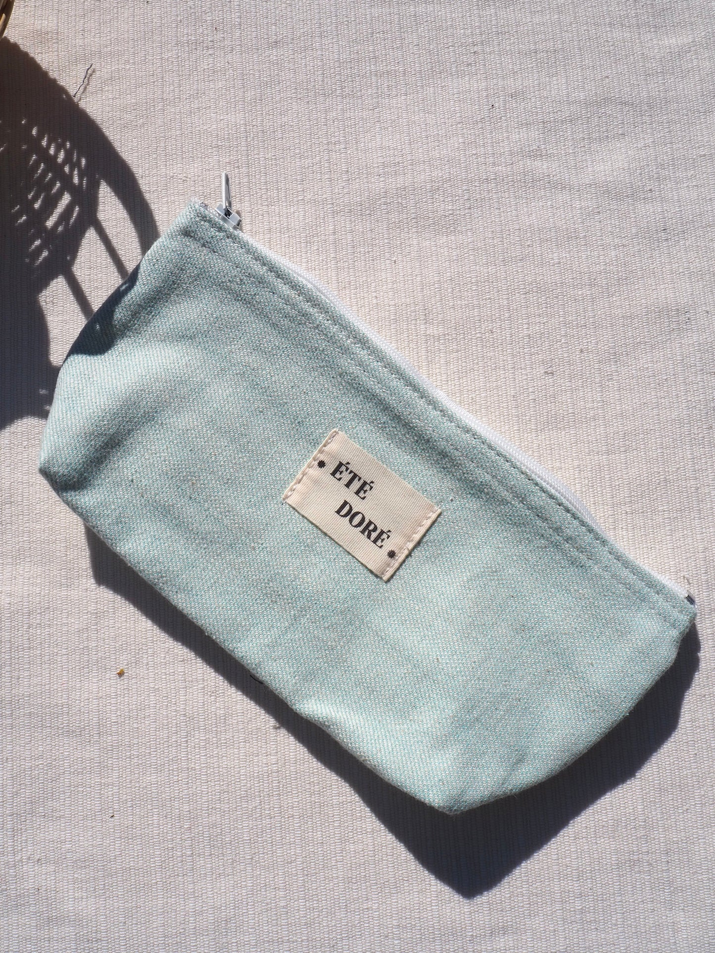 Trousse - Turquoise Blanc