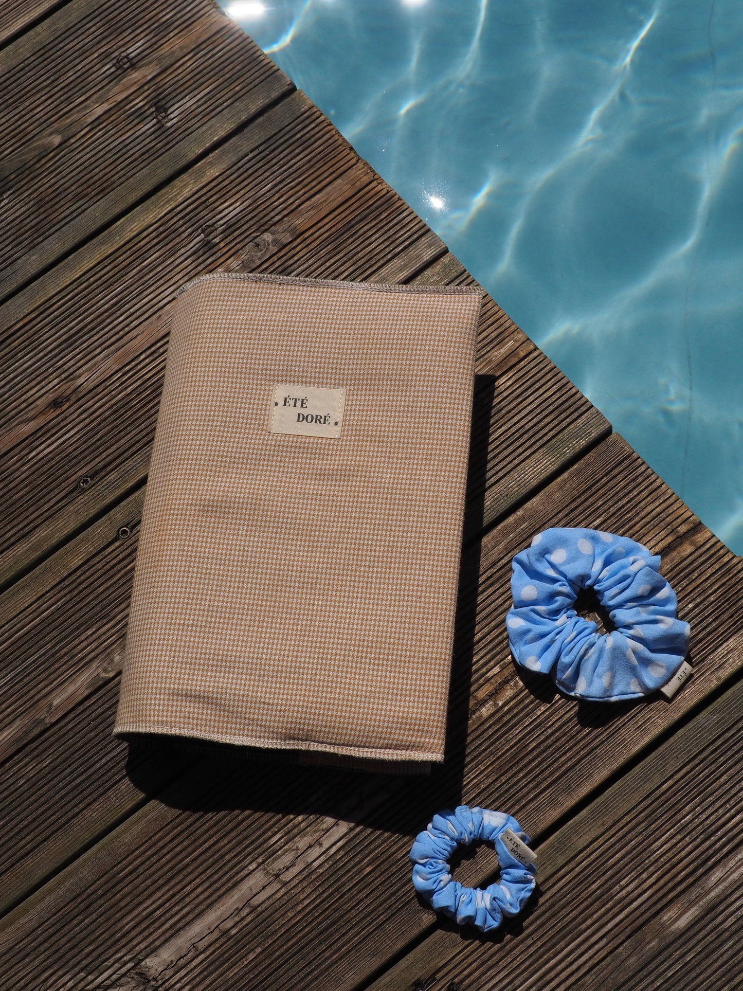 Chouchou classique - Daisy large bleu