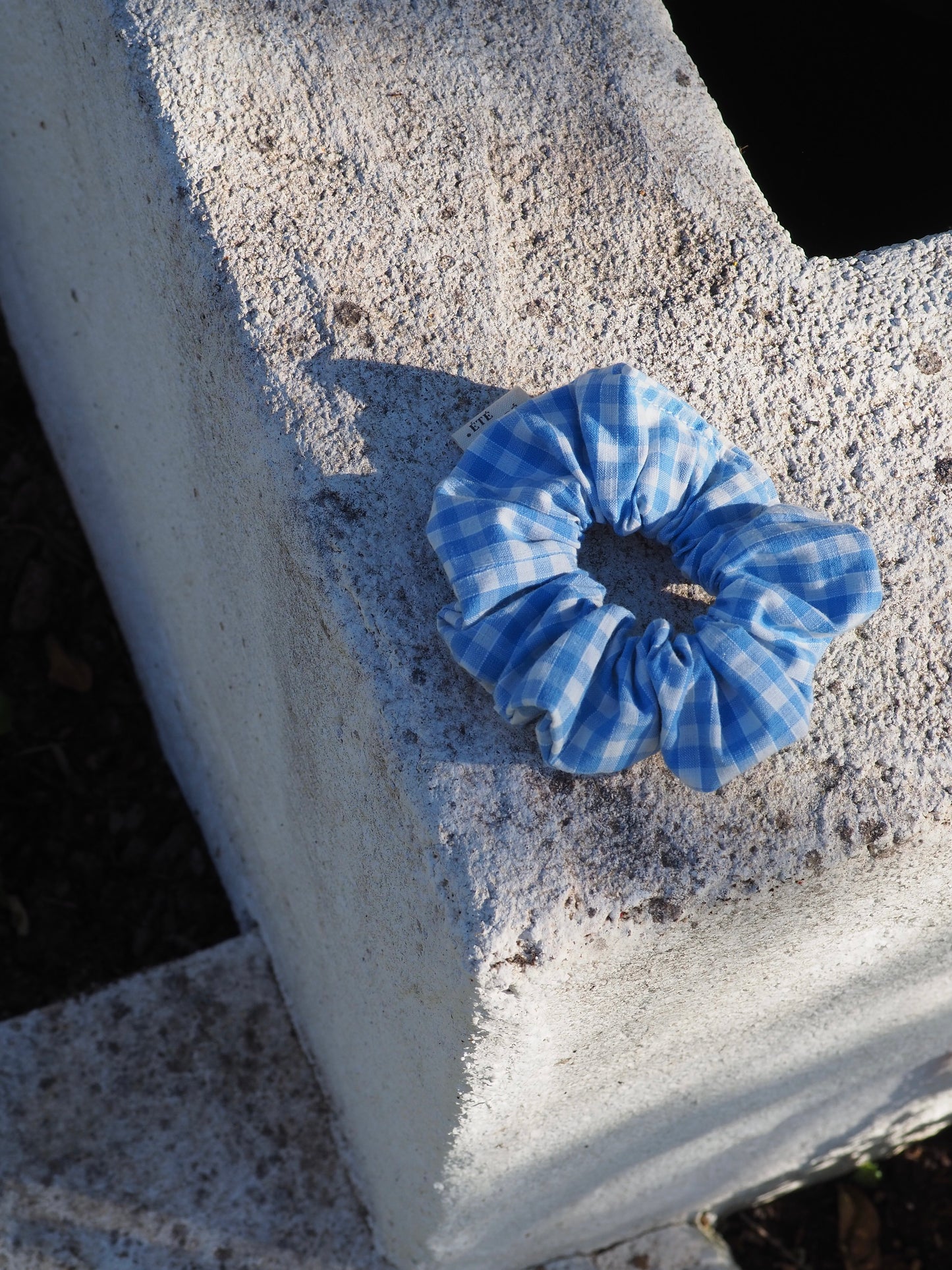Chouchou classique - Vichy bleu clair