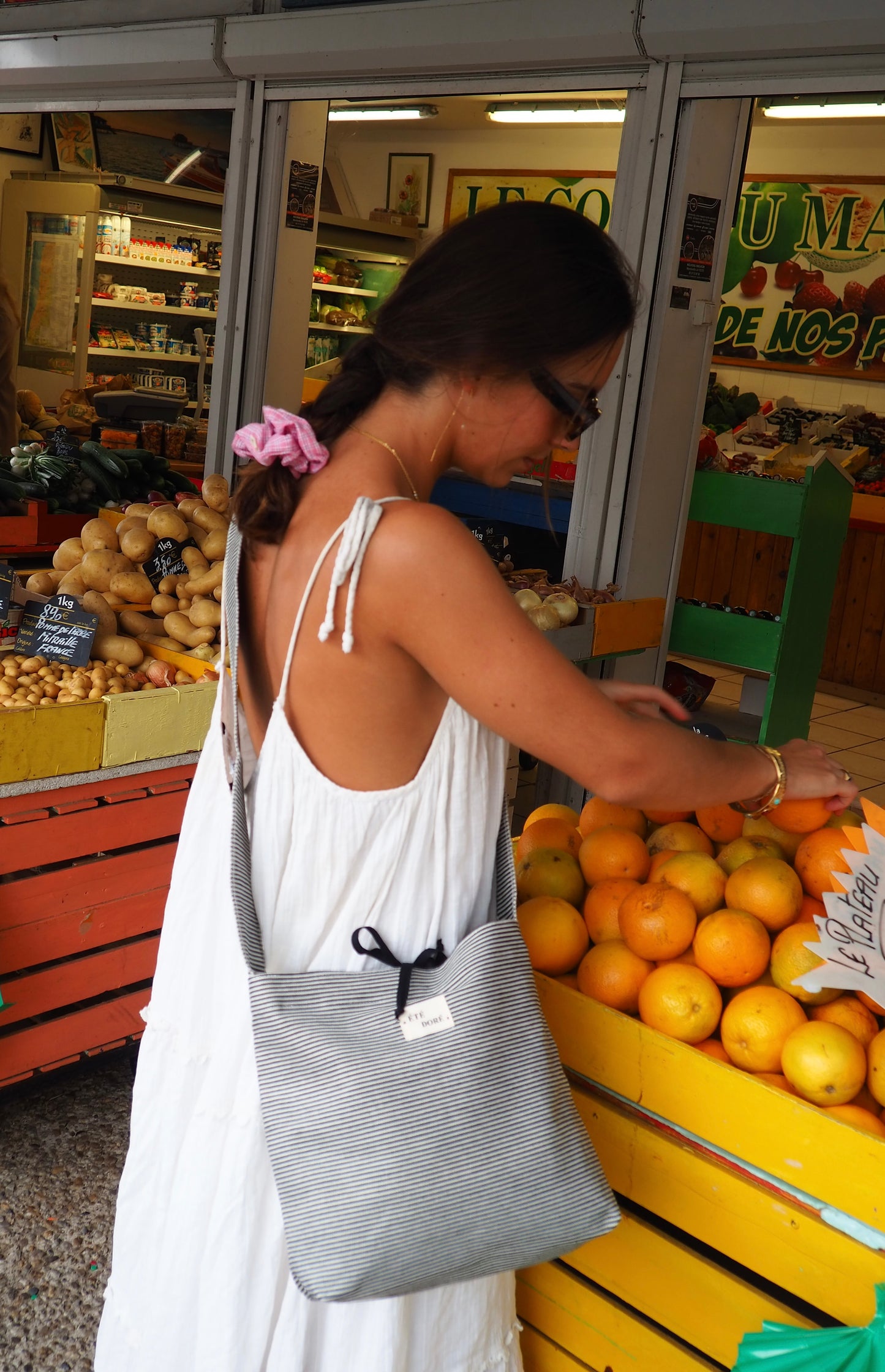 Sac à main poche Jean noir