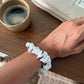 Chouchou petit - Daisy blanc marron