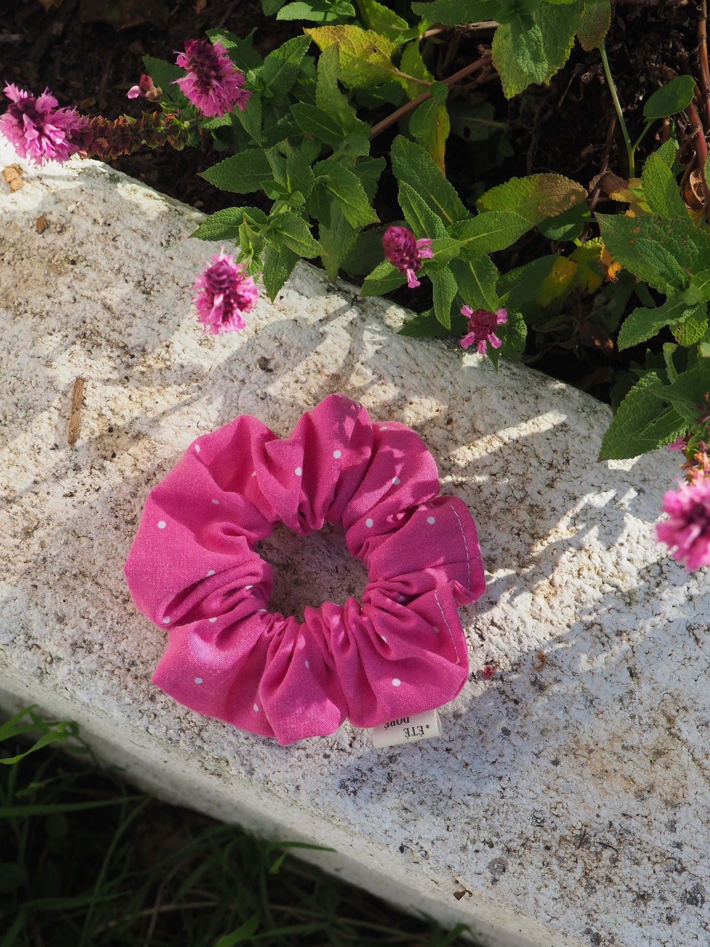 Chouchou classique - Daisy fuschia