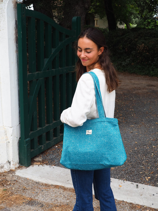 Tote Bag Zippé Poche - Canard