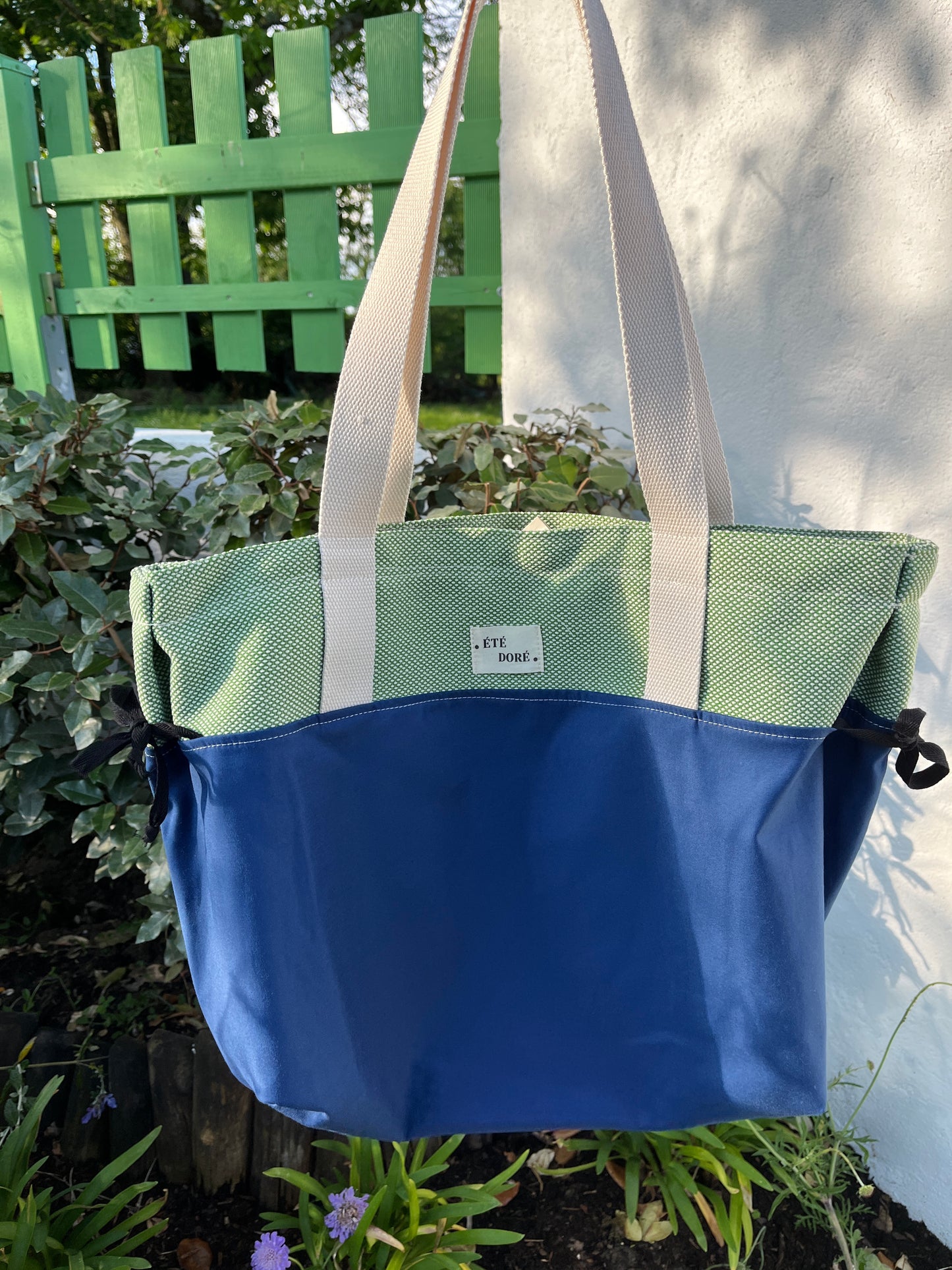 Tote bag noué - Cobalt