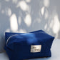 Trousse Carrée Medium - Bleu marine