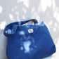 Tote bag poche - Cobalt motifs
