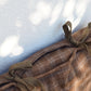 Grand coussin - Marron carreaux
