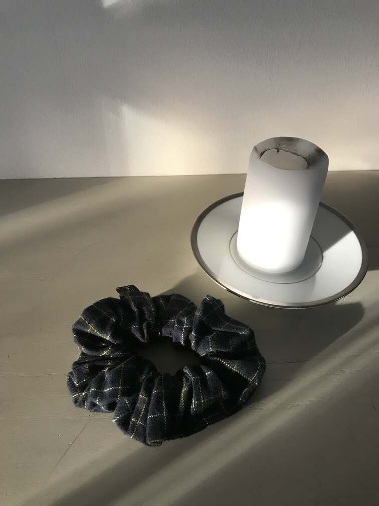 Chouchou tartan sombre - Classique